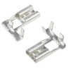 RS PRO Grey Uninsulated Female Spade Connector Crimp 6.35 x 0.8 mm Tab Size 18 AWG to 14 AWG 488-1336