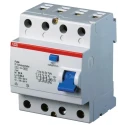 ABB F200 Series Residual Current Circuit Breaker 40A 4-Pole 300 mA Type A 480V AC 2CSF204101R3400 - F204A-40/0.3