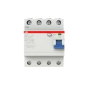 ABB F200 Series Residual Current Circuit Breaker 40A 4-Pole 300 mA Type A 480V AC 2CSF204101R3400 - F204A-40/0.3