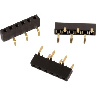 Wurth Elektronik WR-PHD Series Bottom Entry Through Hole PCB Socket 5-Contact 1 Row 2.54 mm Pitch 61300515721