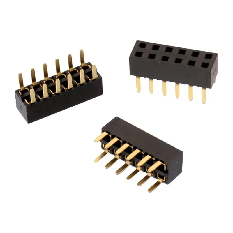 Wurth Elektronik WR-PHD Series Bottom Entry Through Hole PCB Socket 12-Contact 2 Row 2.54 mm Pitch Solder 61301225721