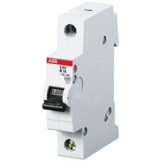 ABB System Pro M Compact Miniature Circuit Breaker, 2-Pole, 20A, Type B, 440V AC, 125V DC 2CDS252001R0205 - S202B20