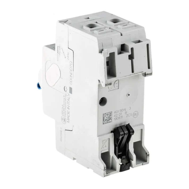 ABB Residual Current Circuit Breaker F200 Series 25A 2-Pole 30 mA Type A 1 kA Breaking 2CSF202101R1250 - F202A-25/0.03