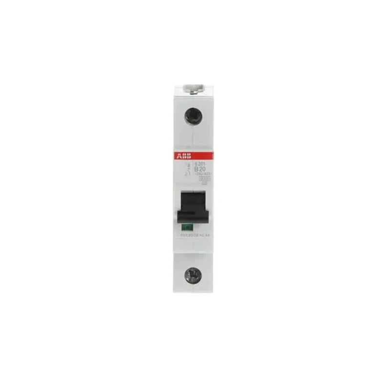 ABB Miniature Circuit Breaker 1-Pole 20A Type B 253V AC 72V DC System Pro M Compact 2CDS251001R0205 - S201B20