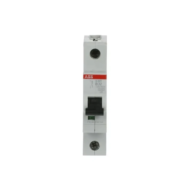 ABB Miniature Circuit Breaker 1-Pole 32A Type B 253V AC 72V DC Electromechanic Thermal Tripping 2CDS251001R0325 - S201B32