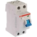 ABB F200 Series Residual Current Circuit Breaker 40A 2-Pole 30mA Type A 1kA 230V ac 2CSF202101R1400 - F202A-40/0.03