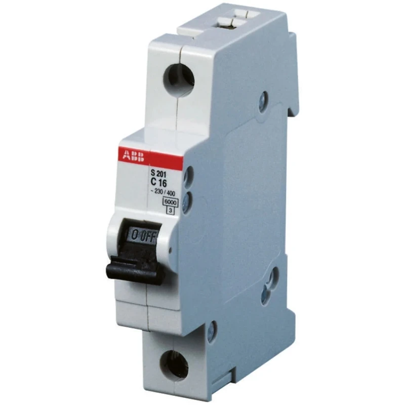 ABB System Pro M Compact Miniature Circuit Breaker 1-Pole 20A Type C 253V AC 72V DC 6kA Breaking 2CDS251001R0204 - S201C20