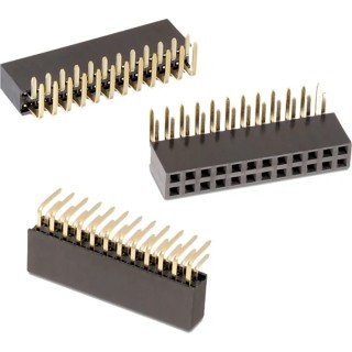Wurth Elektronik WR-PHD Series Angled PCB Socket, 40-Contact, 2 Row, 2.54 mm Pitch 613040243121