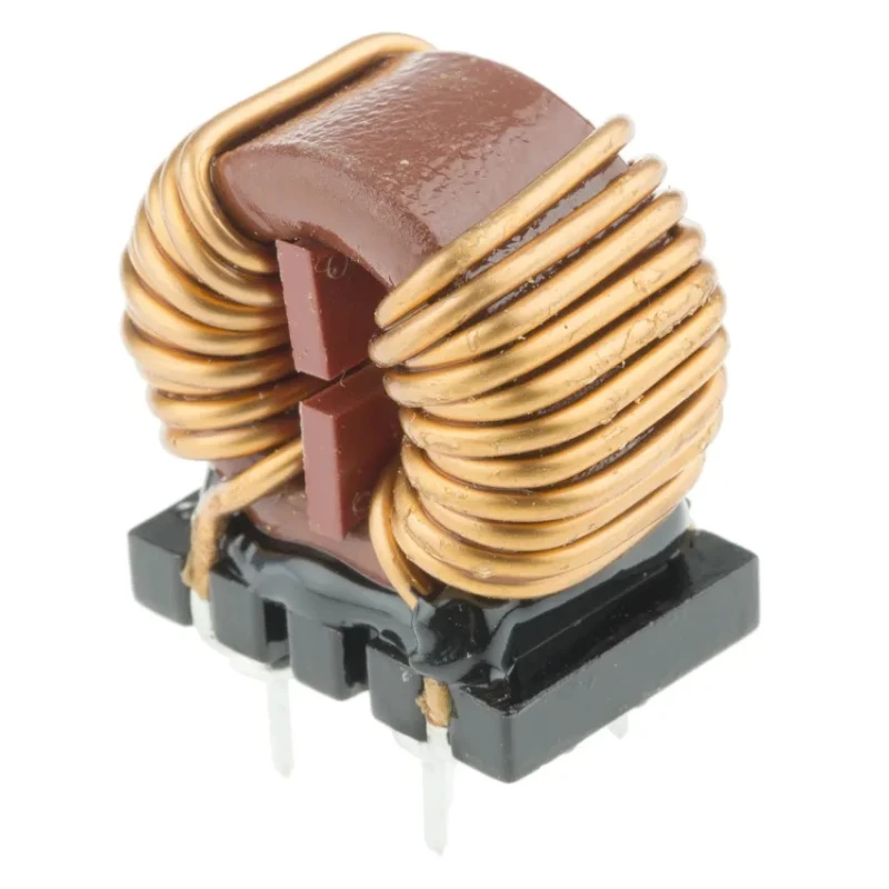 Wurth Elektronik 1 mH Leaded Inductor Radial Mount 10 A IDC 7 mΩ Rdc 250V ac WE-CMB 744824101