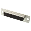 TE Connectivity AMPLIMITE HD-20 25 Way Straight 2.77 mm Pitch Panel Mount D-Sub Connector Female 5-747913-2