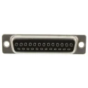TE Connectivity AMPLIMITE HD-20 25 Way Straight 2.77 mm Pitch Panel Mount D-Sub Connector Female 5-747913-2