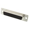 TE Connectivity AMPLIMITE HD-20 25 Way Straight 2.77 mm Pitch Panel Mount D-Sub Connector Female 5-747913-2