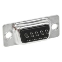 TE Connectivity AMPLIMITE HD-20 9 Way Straight 2.77 mm Pitch Panel Mount D-Sub Connector Female 5-747905-2