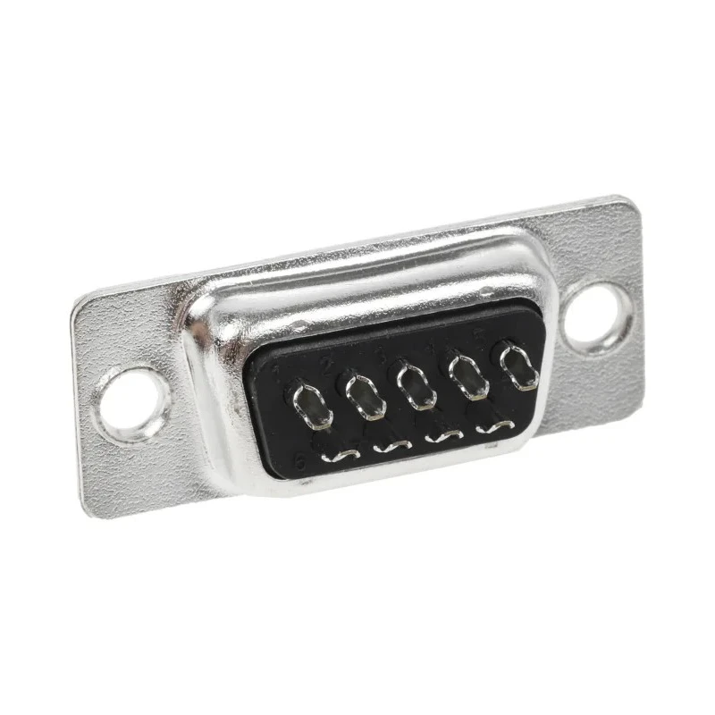 TE Connectivity AMPLIMITE HD-20 9 Way Straight 2.77 mm Pitch Panel Mount D-Sub Connector Female 5-747905-2