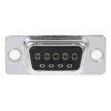 TE Connectivity AMPLIMITE HD-20 9 Way Straight 2.77 mm Pitch Panel Mount D-Sub Connector Female 5-747905-2