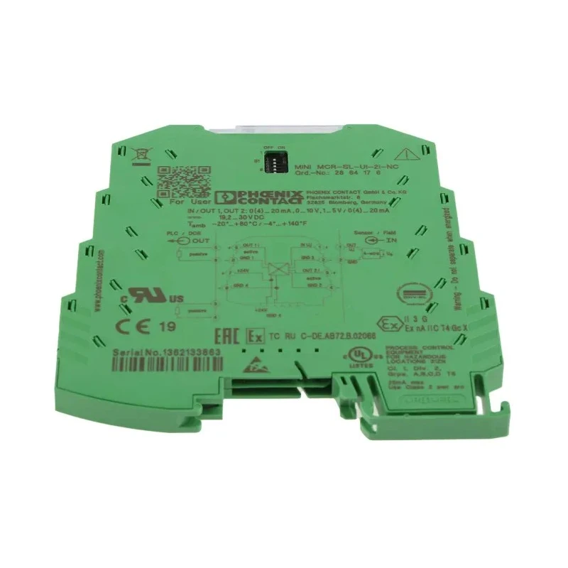 Phoenix Contact 3RS7003 Series Signal Conditioner Current/Voltage Input Current Output 24V DC Supply ATEX 2864176