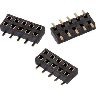 Wurth Elektronik WR-PHD Series Straight Surface PCB Socket, 24-Contact, 2 Row, 2 mm Pitch, 2A Current, Polyamide 62102421821