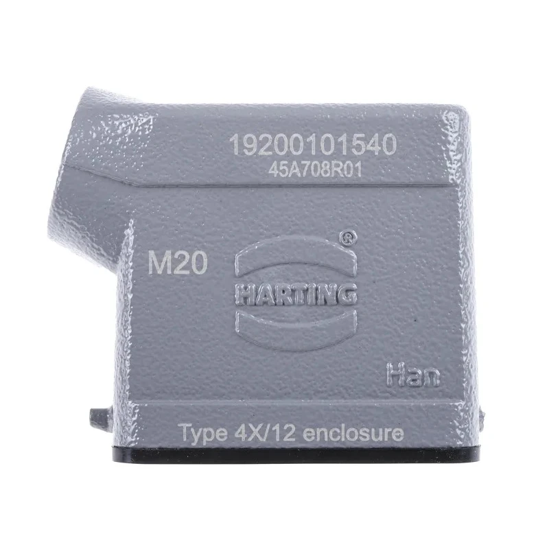 HARTING Han A Range Heavy Duty Power Connector Hood 10A 1 Lever Die Cast Aluminium IP65 19200101540