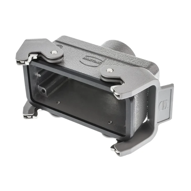 HARTING Han B Range Heavy Duty Power Connector Hood 2 Lever Mount Cable Die Cast Aluminium IP65 19300161731