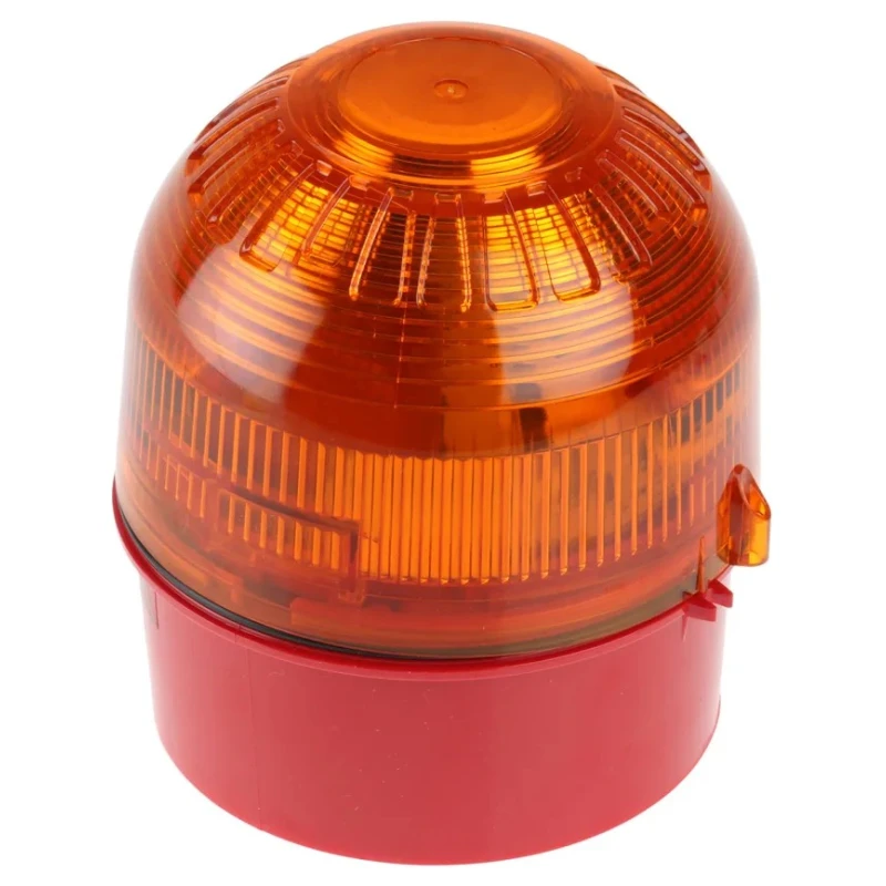 Klaxon Sonos Series Amber Beacon 230V AC Flashing Base Xenon Bulb IP65 PSB-0004