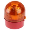 Klaxon Sonos Series Amber Beacon 230V AC Flashing Base Xenon Bulb IP65 PSB-0004