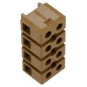 Phoenix Contact SAK Series Non-Fused Terminal Block, 4-Way, Screw Mount, 690V, 41A, Nickel Plating, Melamine 7906240000