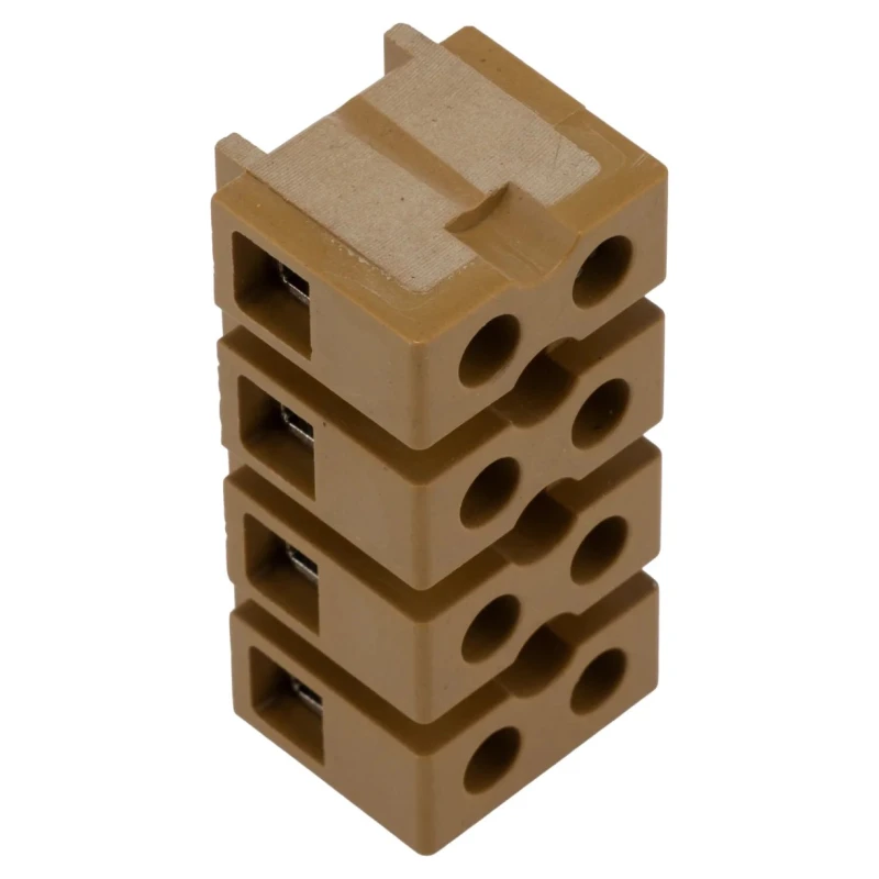 Phoenix Contact SAK Series Non-Fused Terminal Block, 4-Way, Screw Mount, 690V, 41A, Nickel Plating, Melamine 7906240000