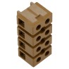 Phoenix Contact SAK Series Non-Fused Terminal Block, 4-Way, Screw Mount, 690V, 41A, Nickel Plating, Melamine 7906240000