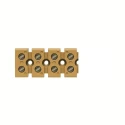 Phoenix Contact SAK Series Non-Fused Terminal Block, 4-Way, Screw Mount, 690V, 41A, Nickel Plating, Melamine 7906240000