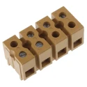 Phoenix Contact SAK Series Non-Fused Terminal Block, 4-Way, Screw Mount, 690V, 41A, Nickel Plating, Melamine 7906240000