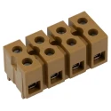 Phoenix Contact SAK Series Non-Fused Terminal Block, 4-Way, Screw Mount, 690V, 41A, Nickel Plating, Melamine 7906240000