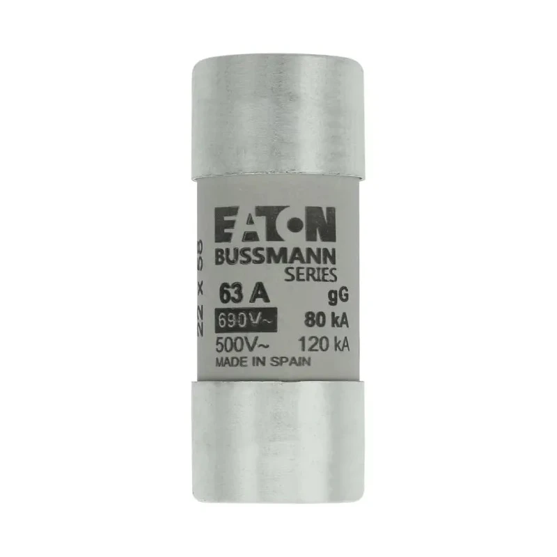 Eaton 63A 5 ST Ceramic Cartridge Fuse 22 x 58 mm 690V AC C22G63