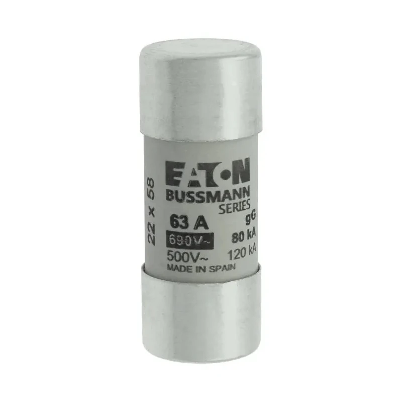 Eaton 63A 5 ST Ceramic Cartridge Fuse 22 x 58 mm 690V AC C22G63