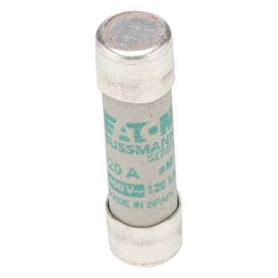 Eaton Ceramic Cartridge Fuse 20A Current Rating 400V AC Voltage 10 x 38 mm Fuse Size C10M20
