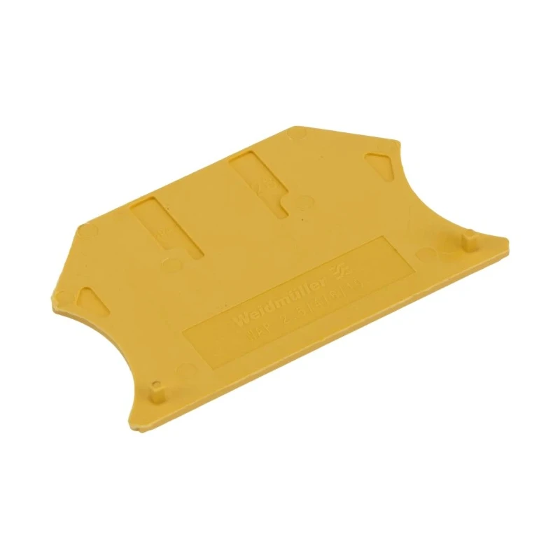 Weidmüller W Series Yellow End Plate for Use with Terminal Block 1050020000