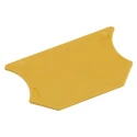 Weidmüller W Series Yellow End Plate for Use with Terminal Block 1050020000