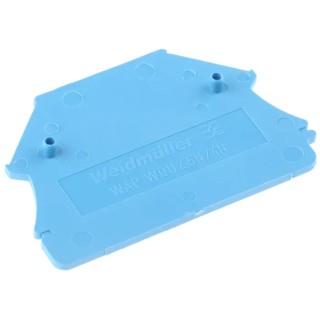 Weidmüller W Series Blue Wemid End Cover for Use with DIN Rail Terminal Blocks 1060080000