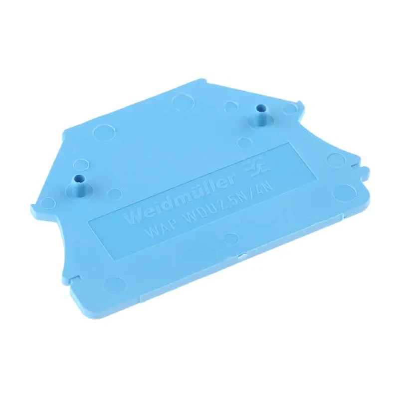 Weidmüller W Series Blue Wemid End Cover for Use with DIN Rail Terminal Blocks 1060080000