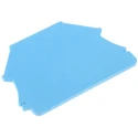 Weidmüller W Series Blue Wemid End Cover for Use with DIN Rail Terminal Blocks 1060080000