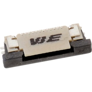 Wurth Elektronik WR-FPC 28 Way 0.5 mm Pitch Horizontal Female FPC Connector ZIF Top Contact 50V 68712814022