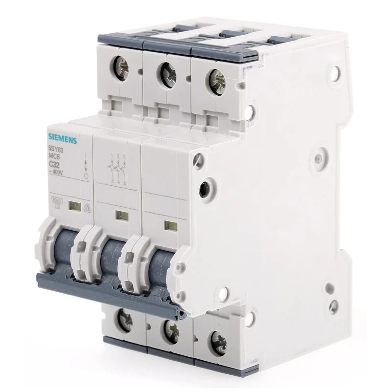 Siemens SENTRON Miniature Circuit Breaker, 3-Pole, 32A, Type C, 400V AC, 72V DC, 6kA Breaking Capacity 5SY6332-7