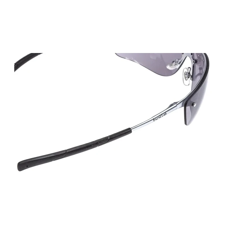 Bolle Safety SILIUM Safety Glasses, Scratch Resistant, Anti-Mist, Smoked Black Polycarbonate Lens, Brass SILPSF