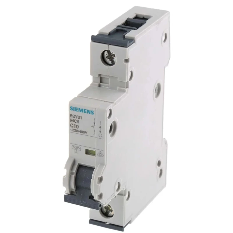 Siemens SENTRON Miniature Circuit Breaker 1-Pole 10A Type C 400V AC 72V DC 6kA Breaking Capacity 5SY6110-7