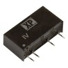 XP Power IV Series Isolated DC/DC Converter 15V DC Output 600mA 9V to 4.5V Input 1W Through Hole SIP Package IV0515S