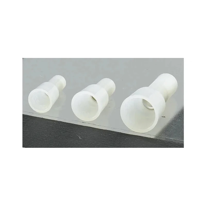 Nichifu Closed End Splice Connector White Insulated Nylon Copper Tin Crimp 16 AWG HC CE2