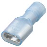 Nichifu Blue Insulated Male Spade Connector Crimp 0.25 x 0.032 in Tab Size 14 AWG HC TMEDN630820-FA-BLUECLEAR