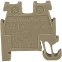 Weidmüller AKZ Series DIN Rail Terminal Block Brown, 1.5mm², 1-Level, Screw Termination, 250V, 24A Current 0340460000
