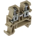 Weidmüller AKZ Series DIN Rail Terminal Block Brown, 1.5mm², 1-Level, Screw Termination, 250V, 24A Current 0340460000