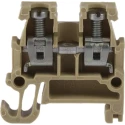 Weidmüller AKZ Series DIN Rail Terminal Block Brown, 1.5mm², 1-Level, Screw Termination, 250V, 24A Current 0340460000