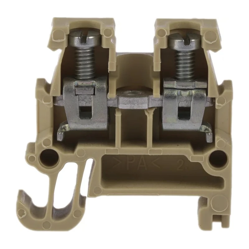 Weidmüller AKZ Series DIN Rail Terminal Block Brown, 1.5mm², 1-Level, Screw Termination, 250V, 24A Current 0340460000